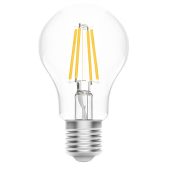 Фото Умная лампа Gauss IoT Smart Home E27, 806лм, свет - тёплый белый/белый, грушевидная, 1220112