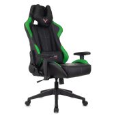 Кресло для геймеров ZOMBIE VIKING 5 AERO Чёрно-зелёный, эко.кожа, VIKING 5 AERO LGREEN