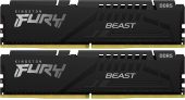 Комплект памяти Kingston Fury Beast Black Expo 2х16 ГБ DIMM DDR5 6000 МГц, KF560C36BBEK2-32