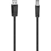 Фото USB кабель Hama Essential Line USB Type B (M) -> USB Type A (M) 0.5A 3 м, 00200603