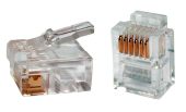 Коннектор RJ-12 Hyperline PLUG-6P6C, RJ-12, кат. 2, (100шт.), PLUG-6P6C-P-C2-100