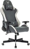 Кресло для геймеров KNIGHT Regal серый, искусственная замша, KNIGHT REGAL FABR-GR