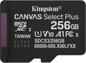 Карта памяти Kingston Canvas Select Plus microSDXC UHS-I Class 1 C10 256GB, SDCS3/256GBSP