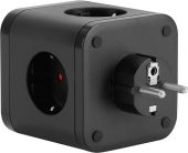 Сетевой разветвитель BURO BU-PW3UC-B чёрный, BU-PW3UC-B