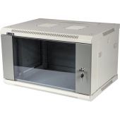 Настенный шкаф LANMASTER PRO 6U серый, TWT-CBWPG-6U-6X8-GY