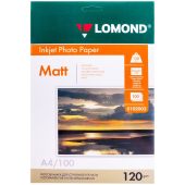 Упаковка бумаги LOMOND InkJet Photo Paper A4 100л 120г/м&sup2;, 0102003