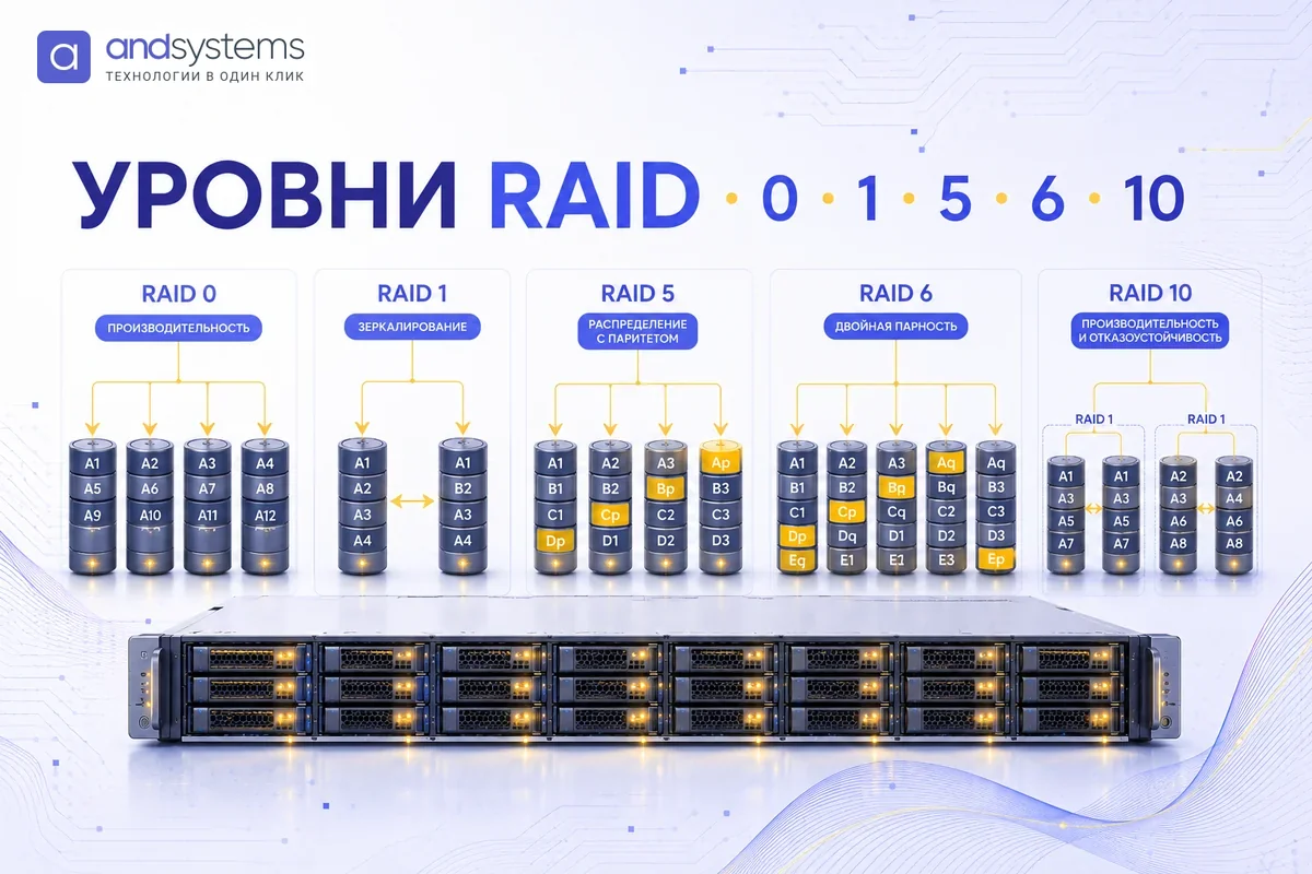 Уровни RAID 0, 1, 5, 6 и 10: как работают, сколько дисков нужно и что выбрать