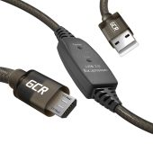 Фото USB кабель Greenconnect microUSB Type B (M) -> USB Type A (M) 10 м, GCR-53813