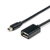 Фото OTG-кабель ATCOM miniUSB (M) -> USB Type A (F) 0,8 м, AT2821