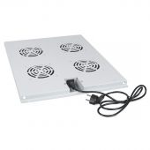 Вентиляторный модуль Cabeus TRAY 4 вент. цвет серый, TRAY-80