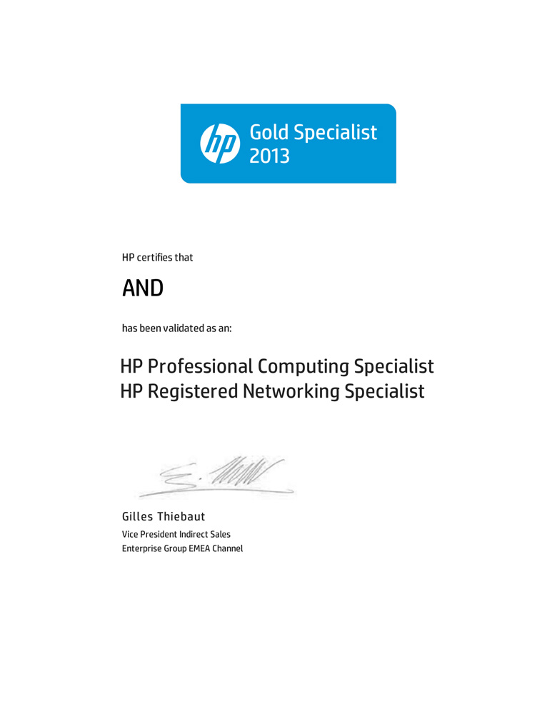 HP Gold Partner