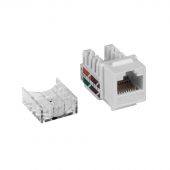 Модуль коммутационный LANMASTER TWT-OK, RJ-45, UTP, кат. 5e, цвет белый, TWT-OK45UTP/5E-WH