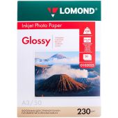 Упаковка бумаги LOMOND InkJet Photo Paper A3 50л 230г/м&sup2;, 0102025