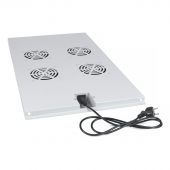 Вентиляторный модуль Cabeus TRAY 4 вент. цвет серый, TRAY-100