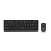 Комплект клавиатура/мышь A4Tech  Беспроводной чёрный, FG1010 GREY