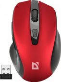 Мышь DEFENDER PRIME MB-053 Беспроводная красный, 52052