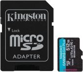 Карта памяти Kingston Canvas Go! Plus microSDXC C10 512GB, SDCG4/512GB