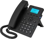 IP-телефон ФЛАТ Flat-Phone-C10/RU SIP без БП чёрный, FLAT-PHONE-C10/RU