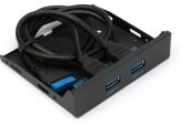 Планка на переднюю панель Gembird FP3.5-USB3-2A 3.5", FP3.5-USB3-2A