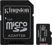 Карта памяти Kingston Canvas Select Plus microSDHC UHS-I Class 1 C10 32GB, SDCS2/32GB