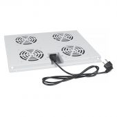 Вентиляторный модуль Cabeus TRAY 4 вент. цвет серый, TRAY-60