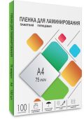 Пленка для ламинирования HELEOS глянцевая A4, LPA4-75
