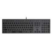 Клавиатура мембранная A4Tech Fstyler FX60 Проводная серый, FX60 GREY / WHITE