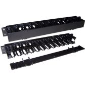 Кабельный органайзер LANMASTER LAN-ORG Горизонтальный 1U, LAN-ORG/CVP-1U