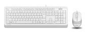 Комплект клавиатура/мышь A4Tech  Проводной белый, F1010 WHITE