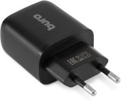Сетевое зар./устр. Buro BUWG1 18W 3A (QC) USB-A универсальное черный, BUWG18P100BK