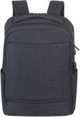 Рюкзак Riva 8365 17.3" чёрный полиэстер, 8365 BLACK