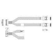 Кабель данных DiliVing OCuLink MCIO x8 74P -> 2 x OCuLink x4 0.8 м, DLMC74-6658