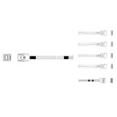 Кабель данных Miradeed SFF-8643 -> 4 x SATA 1 м, MD-6715030