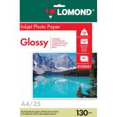Упаковка бумаги LOMOND InkJet Photo Paper A4 25л 130г/м&sup2;, 0102041
