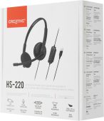 Наушники CREATIVE HS-220 чёрный, 51EF1070AA000