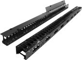 Кабельный органайзер LANMASTER TWT-CBB Вертикальный 42U (2шт.), TWT-CBB-DVO-42U/M