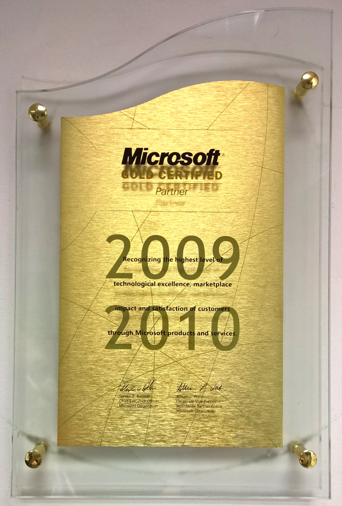 Microsoft Gold Certified Partner