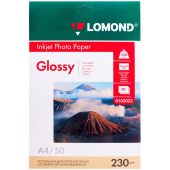Упаковка бумаги LOMOND InkJet Photo Paper A4 50л 230г/м&sup2;, 0102022