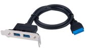 Планка портов Cablexpert CC-USB3-RECEPTACLE-LP, CC-USB3-RECEPTACLE-LP
