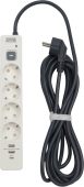Сетевой фильтр Powercom SP-01 белый, SP-01 USB2A1CW 3,0М