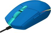 Мышь Logitech G102 LightSync Проводная синий, 910-005810