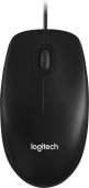 Мышь Logitech M100 Проводная чёрный, 910-006765