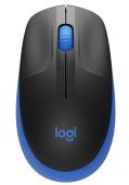 Мышь Logitech M190 Беспроводная чёрно-синий, 910-005907