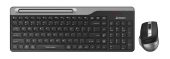 Комплект клавиатура/мышь A4Tech  Беспроводной чёрный, FB2535C SMOKY GREY