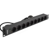 Блок розеток Exegate ServerPro PDU-19H904 Al-9S-EU2.5CU, 1U, EX280850RUS