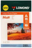 Упаковка бумаги LOMOND A4 50л 250г/м², 0102064
