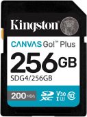 Карта памяти Kingston Canvas Go! Plus SDXC C10 256GB, SDG4/256GB