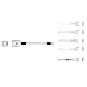 Кабель данных Miradeed SFF-8643 -> 4 x SATA 0.8 м, MD-6715031