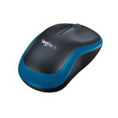 Мышь Logitech M185 Беспроводная чёрно-синий, 910-002632