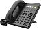 Фото-1 IP‑телефон Flyingvoice FIP10, ракурс 3/4: трубка слева, монохромный экран с индикацией и двумя зелёными клавишами справа от дисплея, круглая цифровая клавиатура и навигационный блок OK; тёмно‑серый/чёрный корпус. В карточке товара показывает раскладку клавиш и угол установки на подставке.
